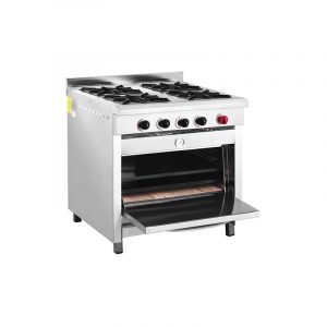 Cocina Industrial 4 platos con Horno