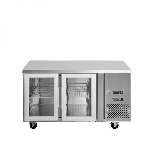 Mesón Refrigerado Puertas de Vidrio 280 Litros VMR2PS-280V