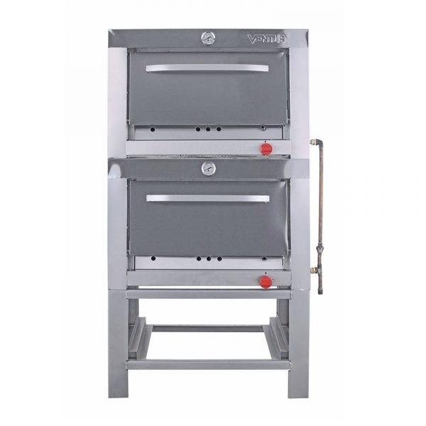 Horno industrial a gas, 2 cámaras de 65x65cm VHG265C