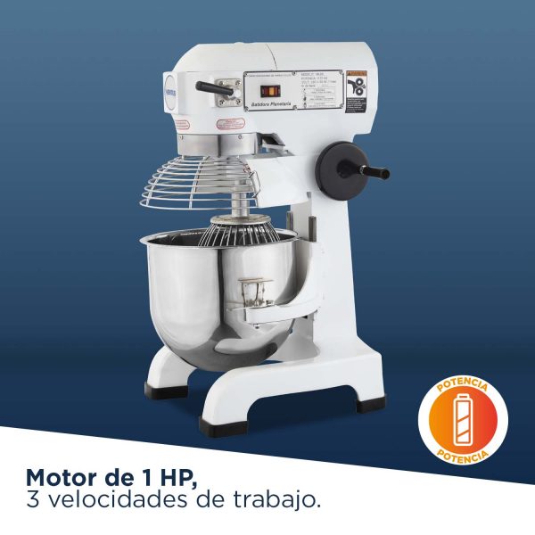 Batidora VB20 motor de 1hp y 3 velocidades de trabajo